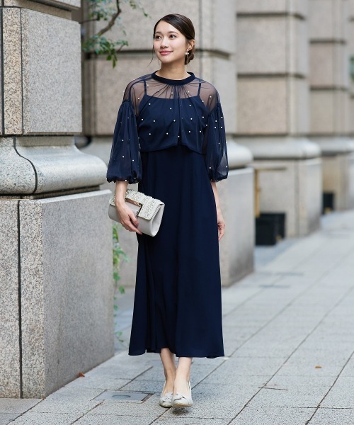 Jolie et Jolie（ジョリー エ ジョリー） ドレス 「再入荷！」パール