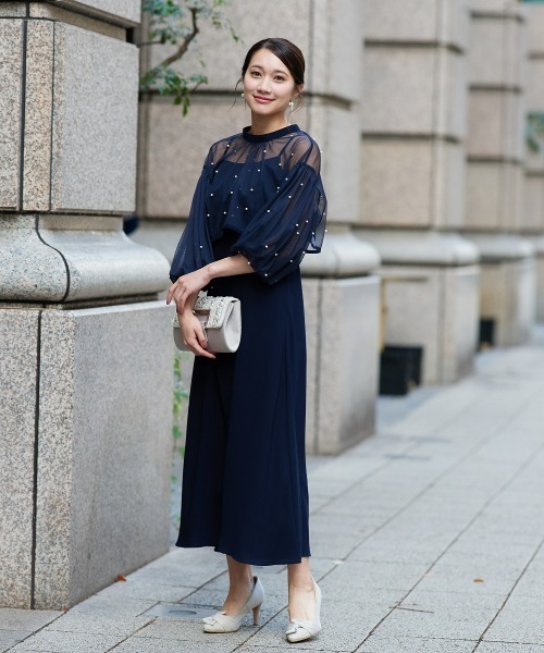 Jolie et Jolie（ジョリー エ ジョリー） ドレス 「再入荷！」パール