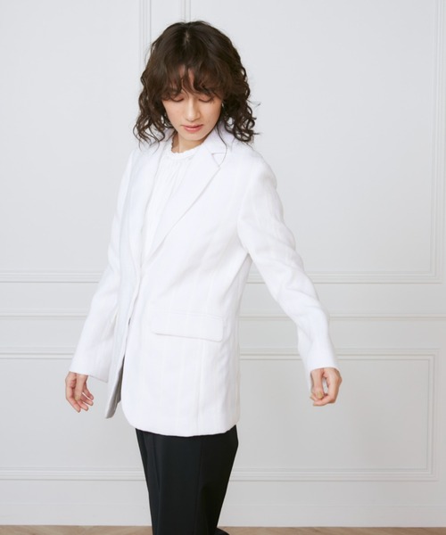 ジャケット テーラードジャケット 1Bジャケット「la veille by SUPERIOR CLOSET」 レディースの画像