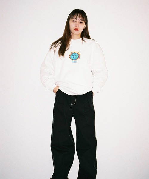 HUF 「HUF」 スウェットカットソー MEDIUM ブラック メンズ