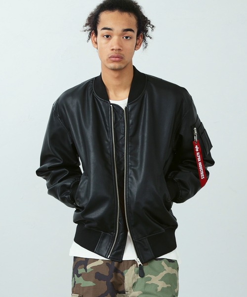 ✨人気商品✨ALPHA INDUSTRIES ブラック　XLサイズ Alpha Industries（アルファ・インダストリーズ） ブルゾン LARGE