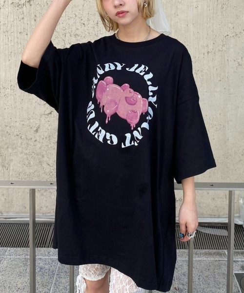 Candy Stripper tシャツ JELLY PEPE BIG Tシャツ レディース