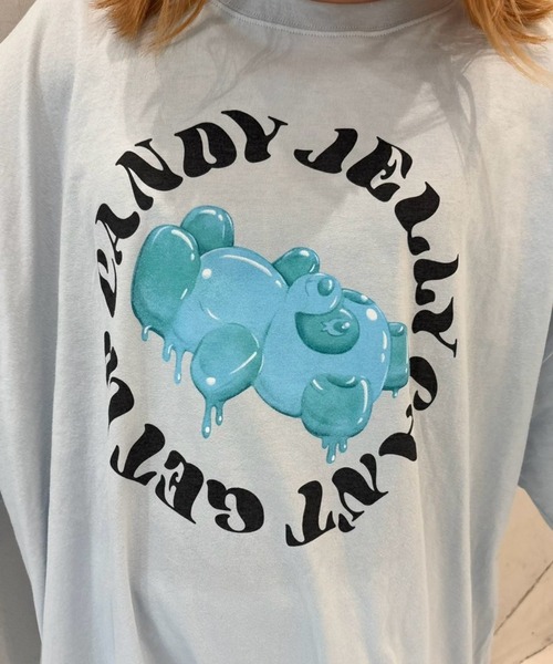 tシャツ JELLY PEPE BIG BIG Tシャツ レディース メンズ Candy Stripper tシャツ JELLY PEPE BIG Tシャツ レディース