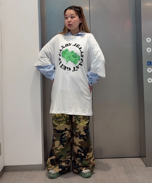 Candy Stripper tシャツ JELLY PEPE BIG Tシャツ レディース