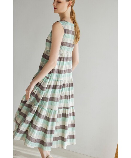Fセール❗️未使用トッカ洗えるOPTICAL CUBE DRESS ドレス　S TOCCA（トッカ） ワンピース OPTICAL CUBE DRESS ドレス : ZOZOTOWN