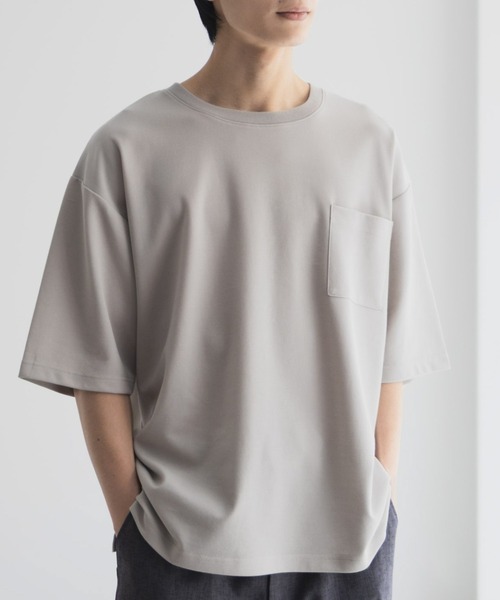 tシャツ 「新色追加/10色展開」着心地のよい冷感DRY オーバーサイズTシャツ ユニセックス メンズ レディース | NAVY（ファッション） | 05