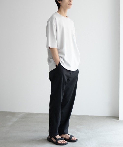 tシャツ 「新色追加/10色展開」着心地のよい冷感DRY オーバーサイズTシャツ ユニセックス メンズ レディース | NAVY（ファッション） | 19