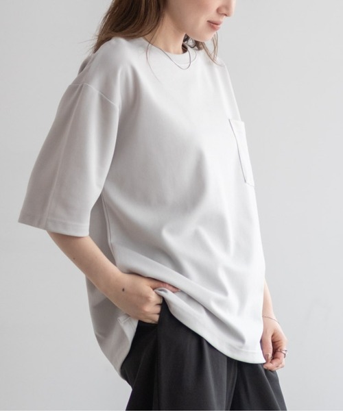 tシャツ 「新色追加/10色展開」着心地のよい冷感DRY オーバーサイズTシャツ ユニセックス メンズ レディース | NAVY（ファッション） | 25