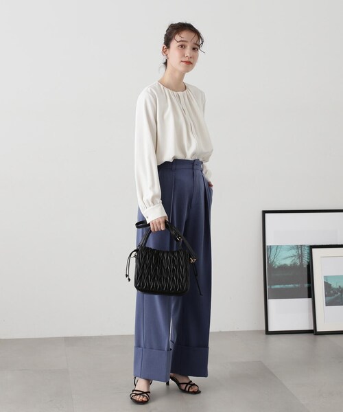「N.（N. Natural Beauty Basic）」 長袖ブラウス MEDIUM ブルー レディース N.Natural Beauty Basic 「N.（N. Natural Basic）」 長袖