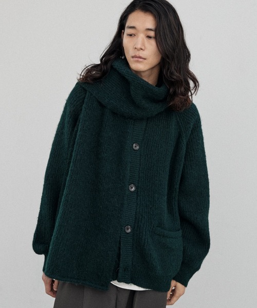 WYM LIDNM 「WYM LIDNM」 ニットカーディガン S グリーン メンズ