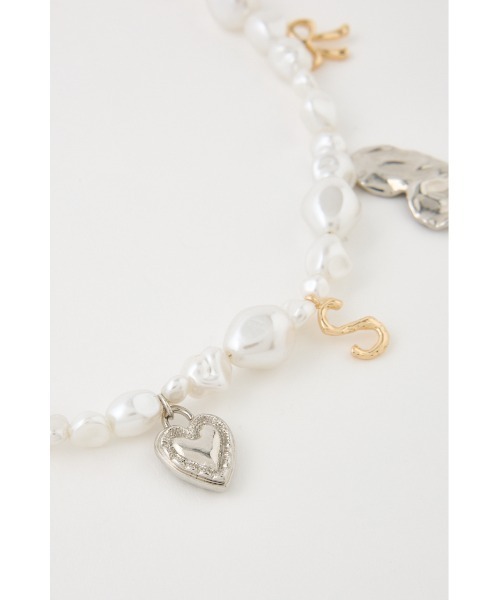 4°C オパールのチャーム SLY ネックレス FAUX PEARL CHARM N/C フォーパール チャーム