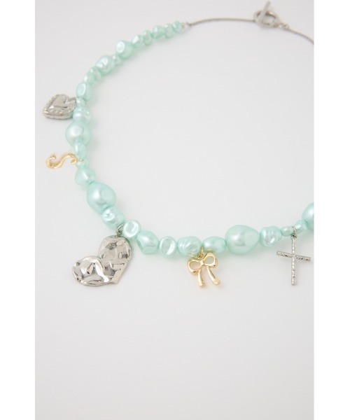 4°C オパールのチャーム SLY ネックレス FAUX PEARL CHARM N/C フォーパール チャーム