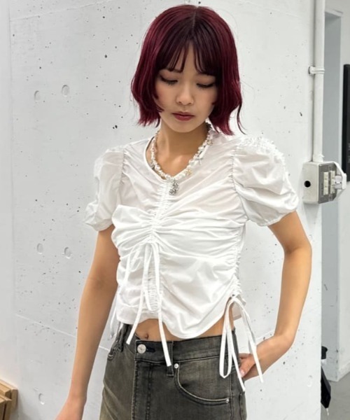 4°C オパールのチャーム SLY ネックレス FAUX PEARL CHARM N/C フォーパール チャーム