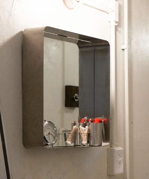 CANAL JEAN 鏡 DULTON MIRROR WITH STEEL FRAME SATIN FINISH
