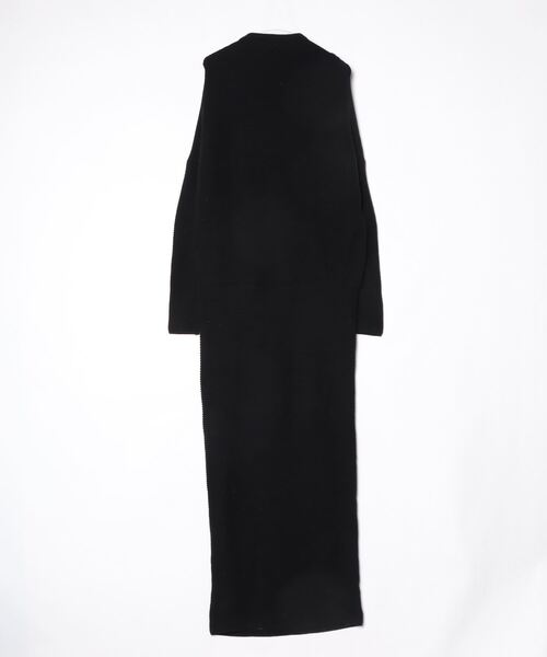 UN3D.」 ニットワンピース 38 ブラック レディース