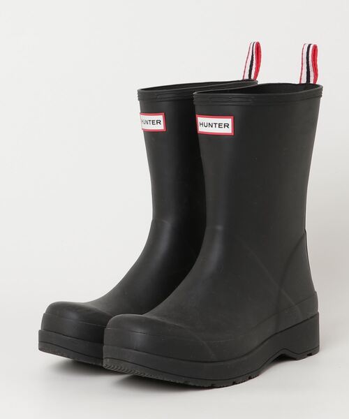 HUNTER ブラック ショートブーツ UK7 HUNTER（ハンター） ブーツ UK7 ブラック メンズ : ZOZOTOWN Yahoo!店