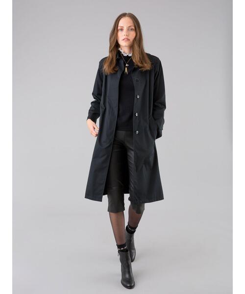 美品 Agnes b. トレンチコート ブラック アニエスベー ロングトレンチコート ｜To b. by agnès b.（トゥービー バイ