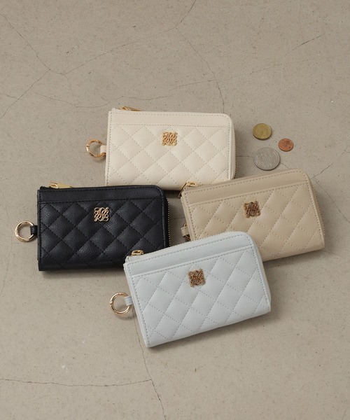 ALTROSE（アルトローズ） カードケース マチ付き キーチェーン 財布