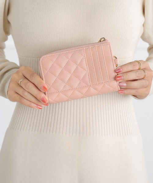 ALTROSE（アルトローズ） カードケース マチ付き キーチェーン 財布