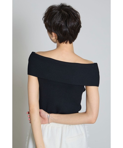 ニット セーター off shoulder rib knit / オフショルリブニット レディース loin nuit ニット セーター off shoulder rib knit / オフショル
