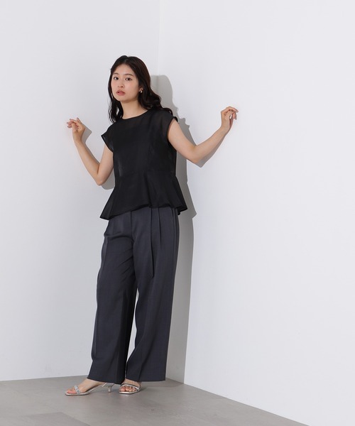 「N.（N. Natural Beauty Basic）」 半袖ブラウス MEDIUM ブラック レディース N.Natural Beauty Basic 「N.（N. Natural Basic）」 半袖