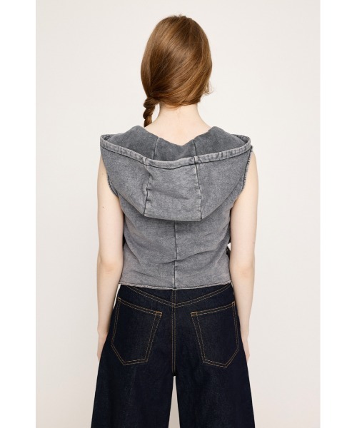 トップス FRILL SNAP SLEEVELESS_SKY SLY | FRONT ZIP FRILL トップス (その他トップス ) |SHEL'TTER