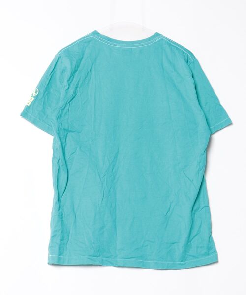「AIGLE」 半袖Tシャツ L ブルー メンズ