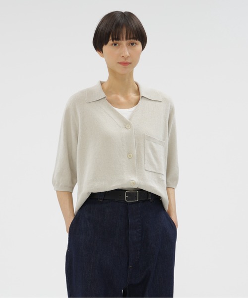 ニット セーター HIGHGAUGE COTTON LINEN レディース MHL. ニット セーター HIGHGAUGE COTTON LINEN レディース