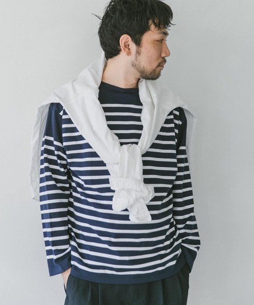 「URBAN RESEARCH DOORS」 長袖Tシャツ MEDIUM グリーン メンズ