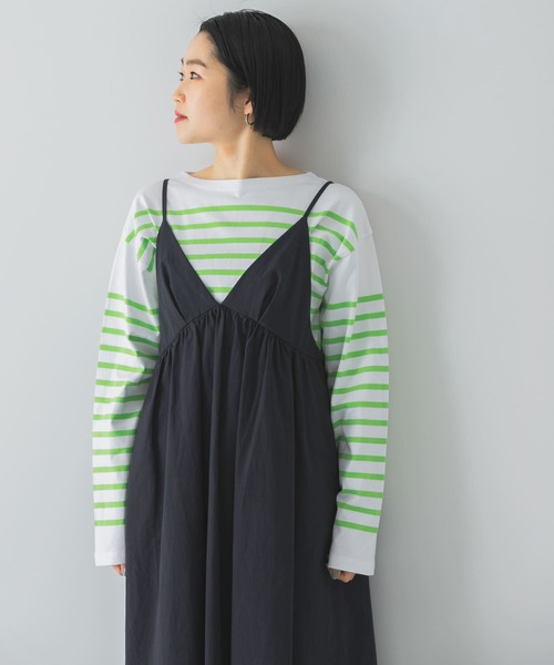 「URBAN RESEARCH DOORS」 長袖Tシャツ MEDIUM グリーン メンズ