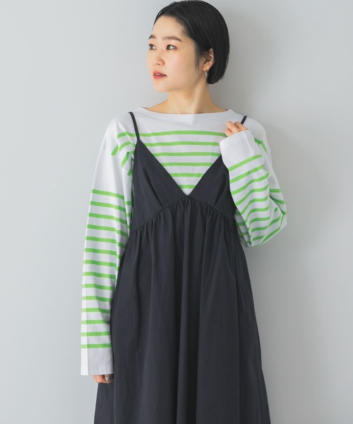 「URBAN RESEARCH DOORS」 長袖Tシャツ MEDIUM グリーン メンズ