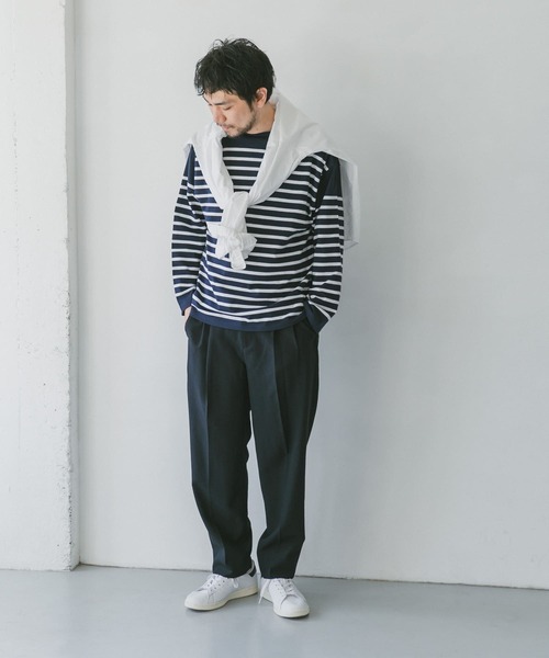 「URBAN RESEARCH DOORS」 長袖Tシャツ MEDIUM グリーン メンズ