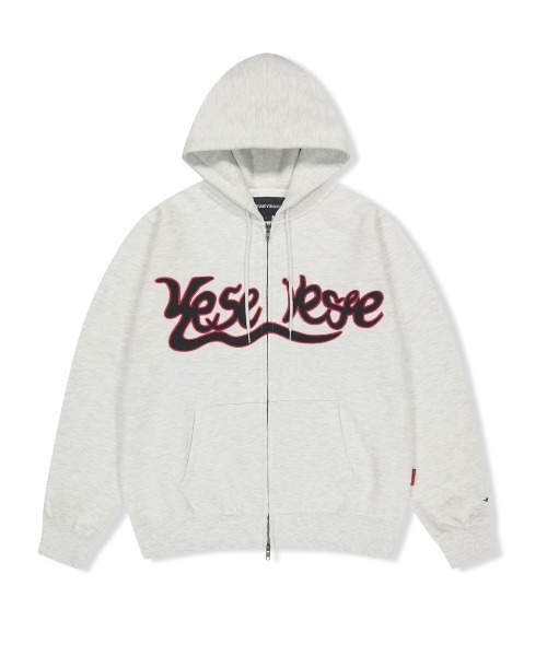 YESEYESEE パーカー Y.E.S Snail Logo Zip-up Hoodie メンズ
