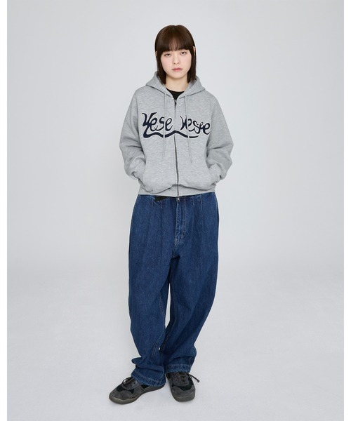 YESEYESEE パーカー Y.E.S Snail Logo Zip-up Hoodie メンズ
