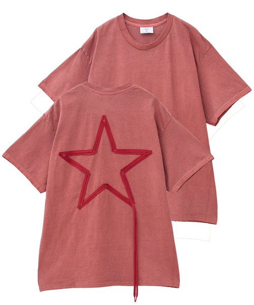 tシャツ PIGMENT DYE SPINDLE STAR TEE レディース メンズ