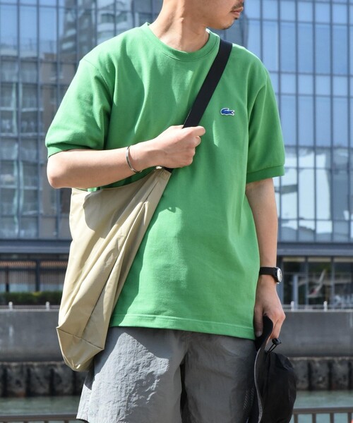 「LACOSTE」 半袖Tシャツ SMALL ホワイト メンズ