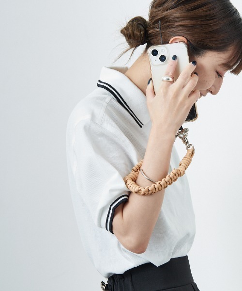スマホアクセサリー A SCENE Design paracord strap-leather- Design paracord strap -leather- – A SCENE
