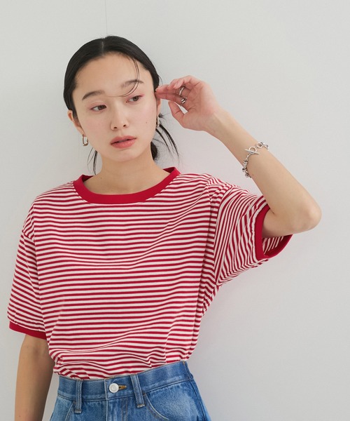 「STAR&STRIPE」 半袖カットソー M ブラック レディース