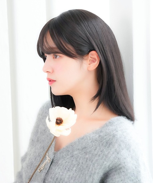 ウィッグ エクステ 「フルウィッグ・ミディアム」天使のミルムボブ レディース_10
