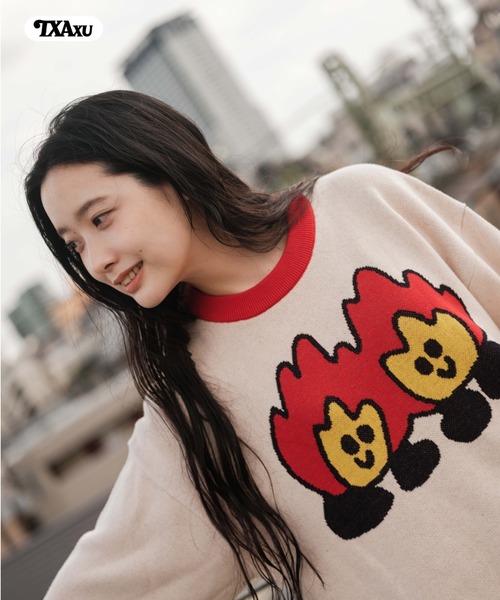 TXA セーター ニット maitoparta Jacquard Sweater メンズ レディース