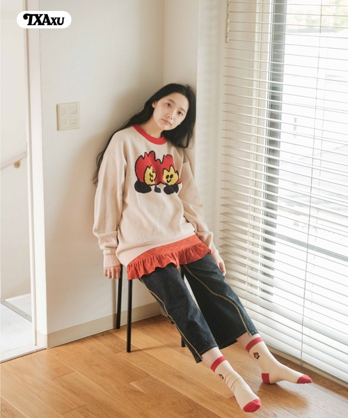 TXA セーター ニット maitoparta Jacquard Sweater メンズ レディース