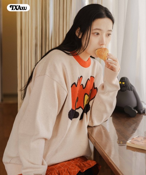 TXA セーター ニット maitoparta Jacquard Sweater メンズ レディース