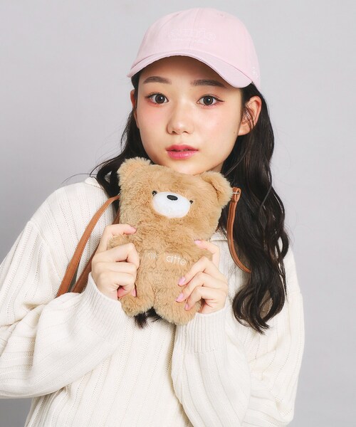 新品未開封品 BABY ぬいぐるみショルダーバッグ ミルクティー PINK-latte（ピンクラテ） ショルダー ショルダーバッグ ぬいぐるみ