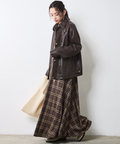 CHIC STYLE（シックスタイル） ブルゾン アウター 合皮ブルゾン