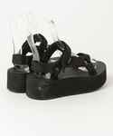 「Teva」 フラットサンダル 36 ブラック...の詳細画像1