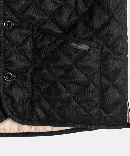 LAVENHAM（ラベンハム） ベスト ジレ Black Edition Wool Button Front
