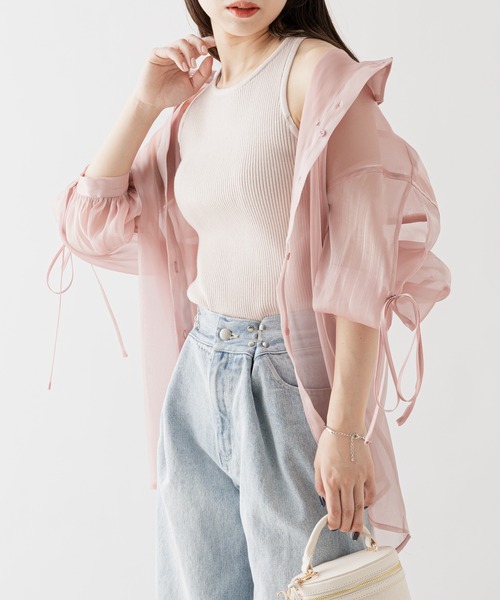「Chico」 7分袖シャツ FREE ピンク レディース_画像8