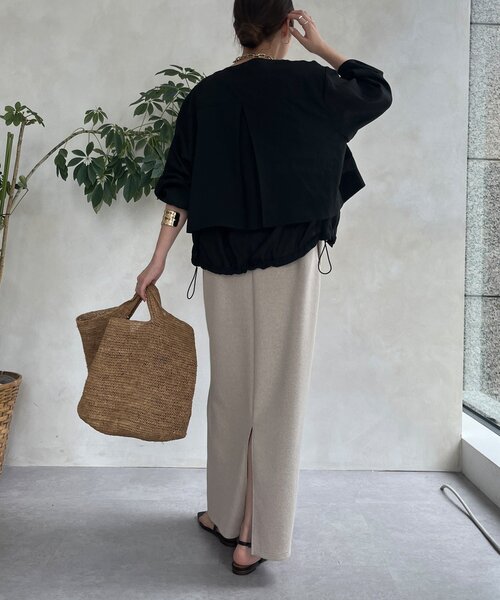 DOU DOU グレー ジップアップ スウェット DouDou（ドゥドゥ） ジップアップブルゾン FREE グレー レディース