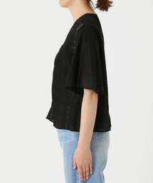 「SLOBE IENA」 半袖ブラウス FREE ブラック レディースの画像3