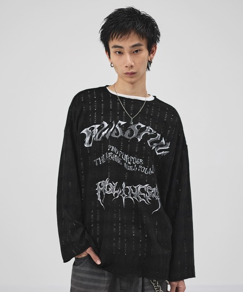 tシャツ ダメージロングスリーブカットソー「UNISEX」 メンズ